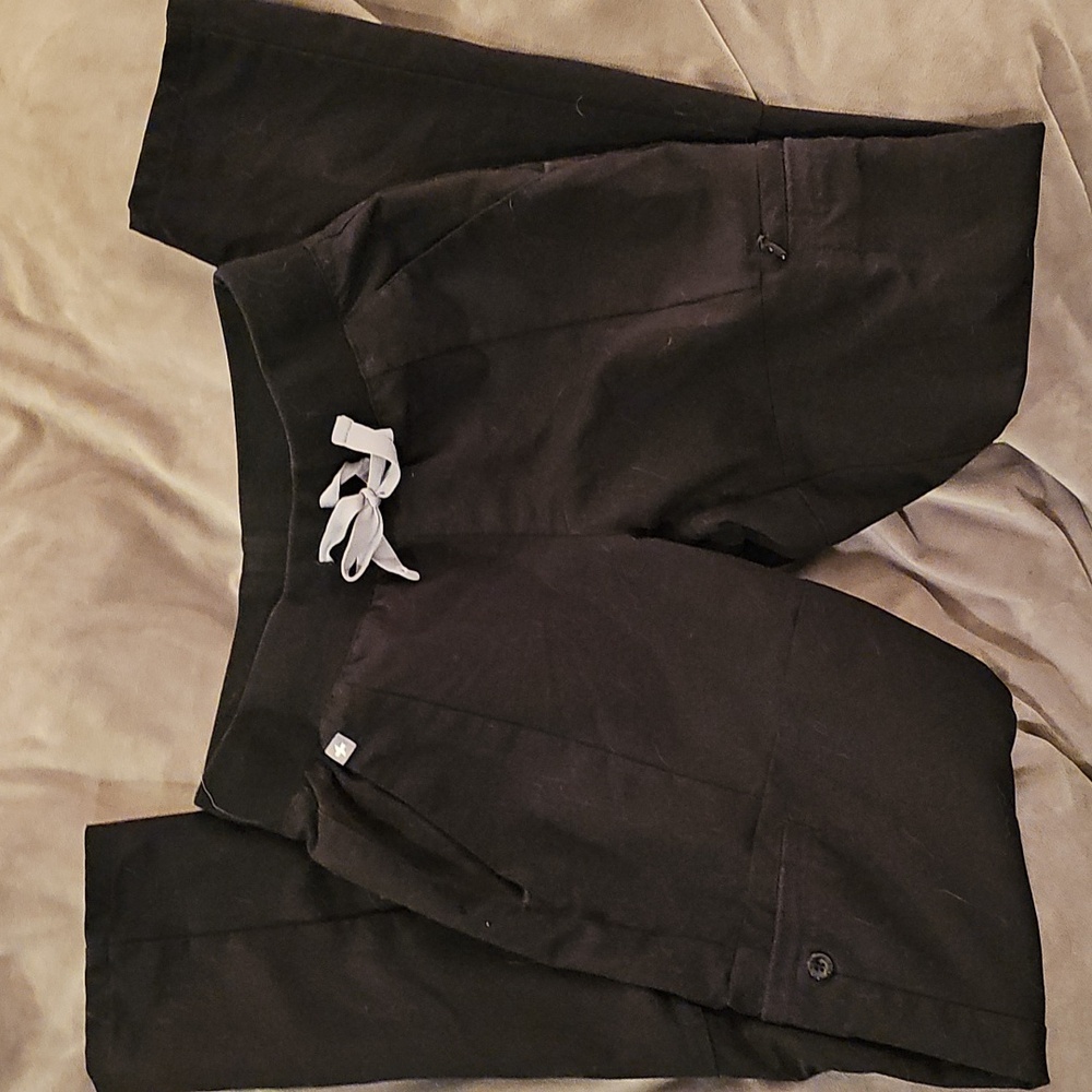 Figs Womens XXS Technical Collection Black Scrub Cargo Pants W18SW2008
